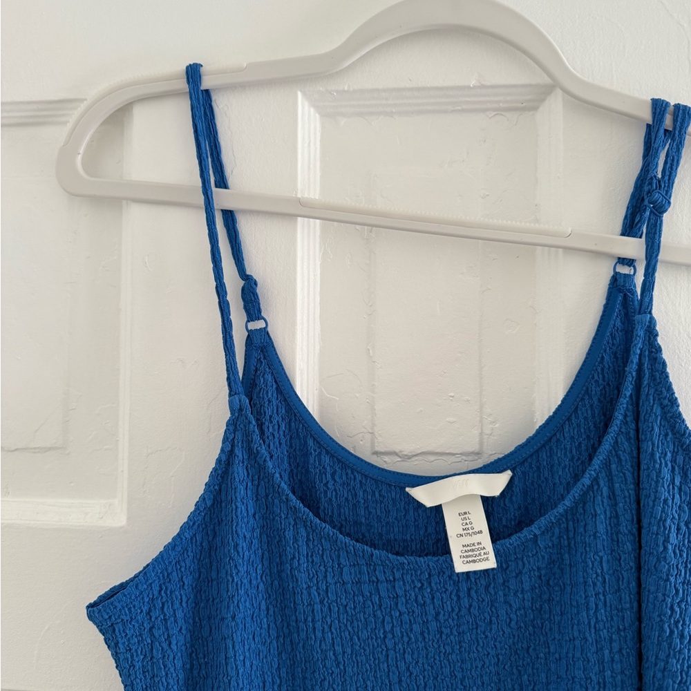 H&M - Blue Textured Women's dress